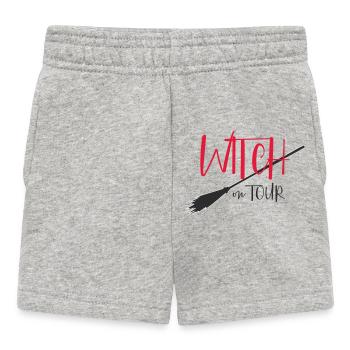Hexe on Tour Logo - Baby Shorts - Grau meliert - Vorne