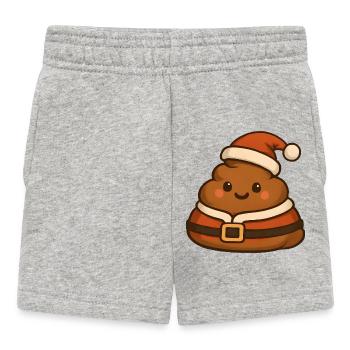 Caca Noël Santa Charmant - Short Bébé - gris chiné - Devant