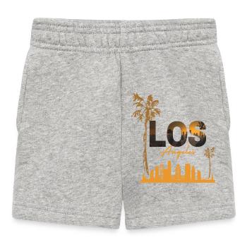 LA Sunset Skyline - Short Bébé - gris chiné - Devant