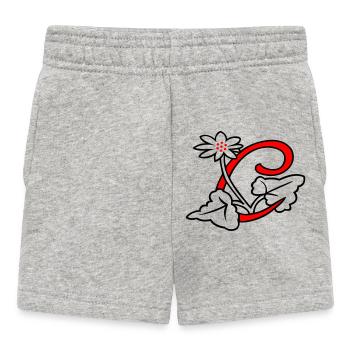 Buchstabe C - Baby Shorts - Grau meliert - Vorne