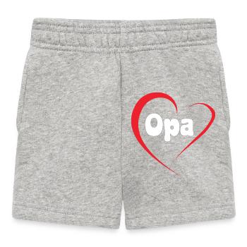 Grandpa Heart Love Design - Short Bébé - gris chiné - Devant