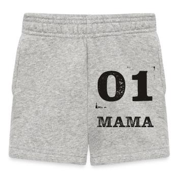 01 MAMA Distressed - Baby Shorts - Grau meliert - Vorne