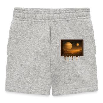 Melting Worlds - Baby Shorts - heather grey - Front