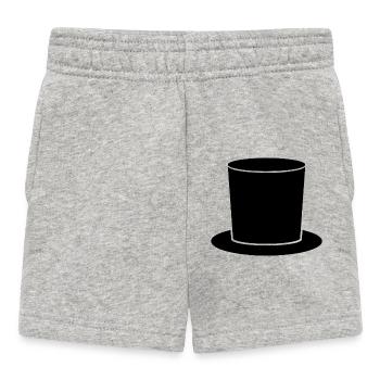 Top Hat - Baby Shorts - heather grey - Front