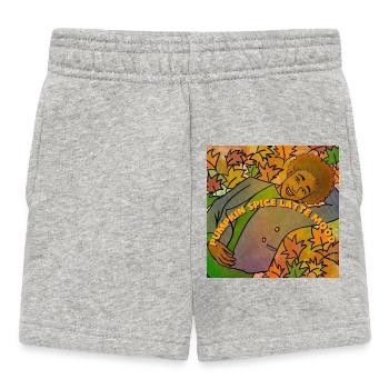 Pumpkin Spice Latte Mood - Baby Shorts - heather grey - Front