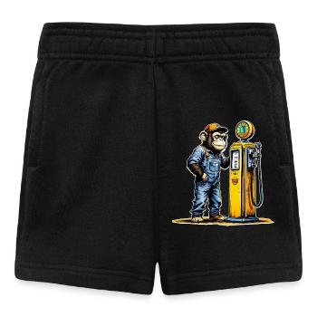 Art vintage de la pompe Monkey - Short Bébé - noir - Devant