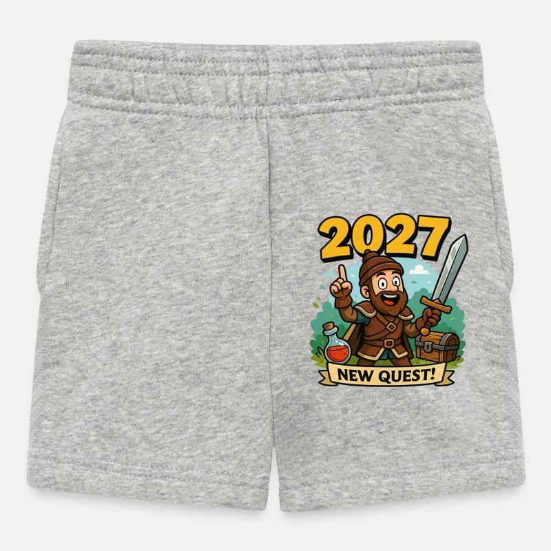 New Quest 2027 Viking - Short Bébé - gris chiné