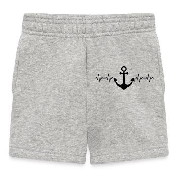 Capitaine d'ancre EKG - Short Bébé - gris chiné - Devant