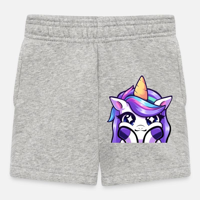 Lya Licorn Waouh - Short Bébé - gris chiné