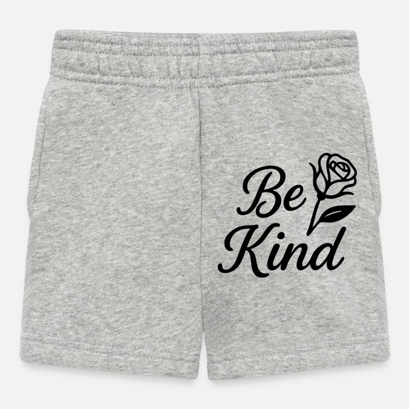 Be Kind - Baby Shorts - Grau meliert