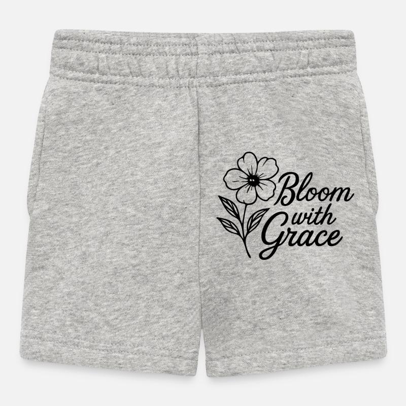 Bloom with Grace - Baby Shorts - Grau meliert
