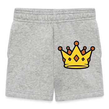 Vecteur des joyaux de la couronne du Roi d’Or - Short Bébé - gris chiné - Devant