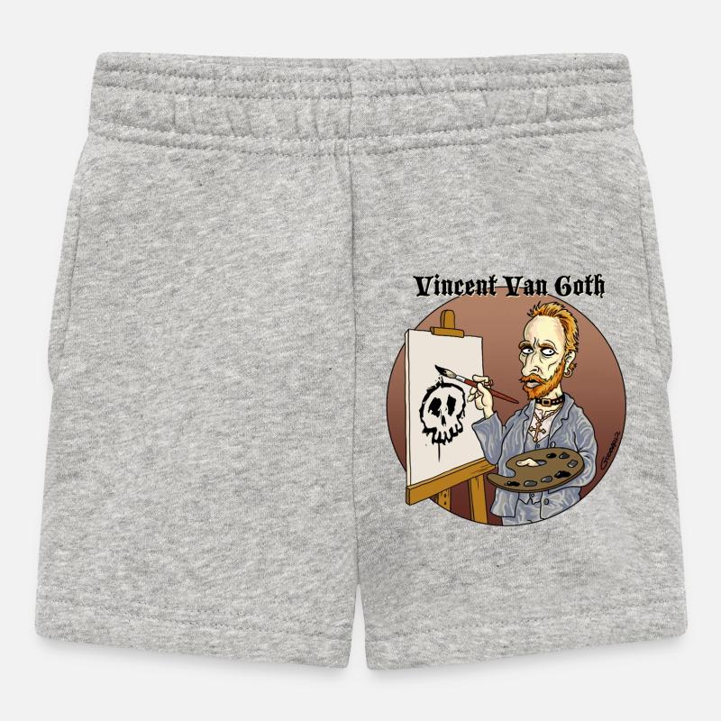 Vincent VanGoth - Baby Shorts - Grau meliert