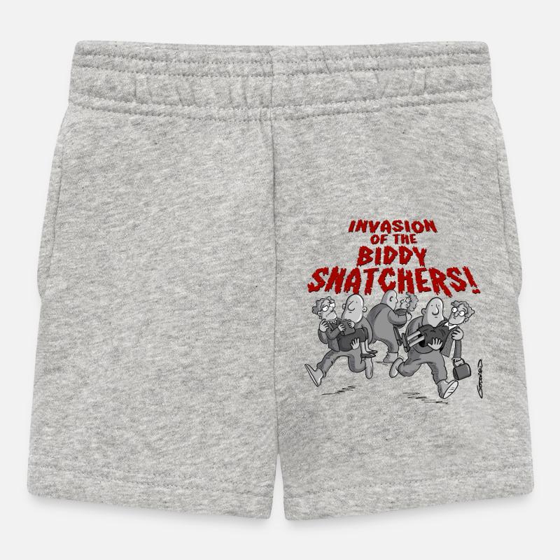 Invasion des Biddy Snatchers - Short Bébé - gris chiné