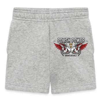 Pouvoir polonais - Husaria Gym Beast - Short Bébé - gris chiné - Devant