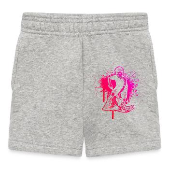 Direct floorball statement - Baby Shorts - heather grey - Front