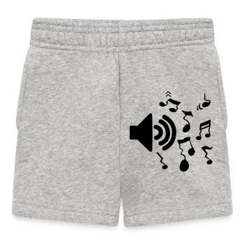 Volume du logo du haut-parleur - Short Bébé - gris chiné - Devant