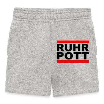 Ruhrpott - Dat hat wat mittn Herz zu tun - Baby Shorts - Grau meliert - Vorne
