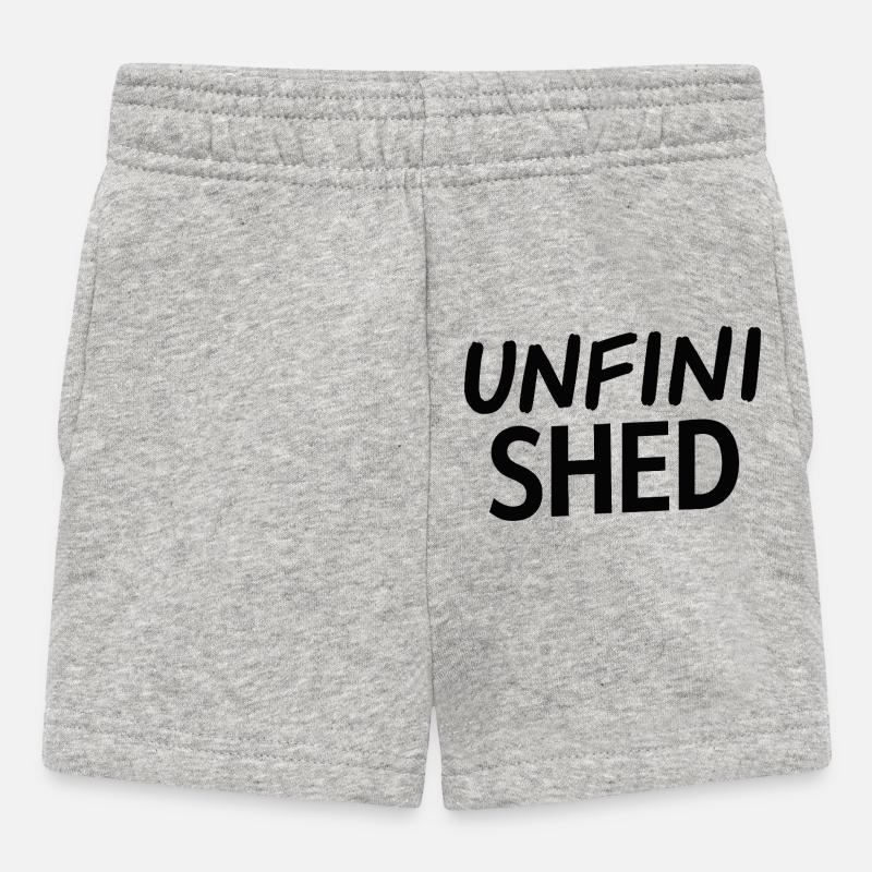 Typographie inachevée du Hangar - Short Bébé - gris chiné