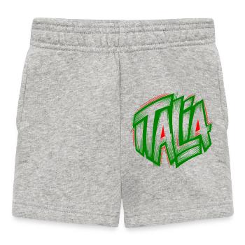 Italia Graffiti vert-rouge - Short Bébé - gris chiné - Devant