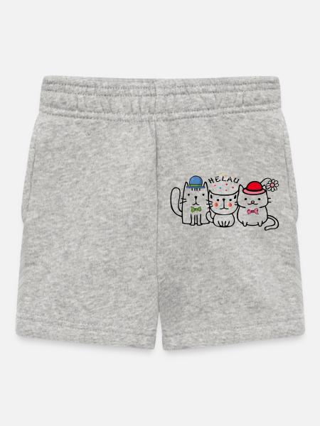 Karneval Helau - Baby Shorts - Grau meliert