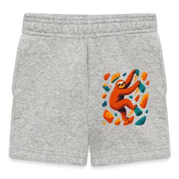 Don de la salle d’escalade pour paresseux de bloc - Short Bébé - gris chiné - Devant