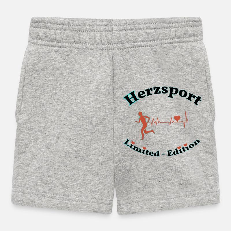 Sports cardiaques - Short Bébé - gris chiné