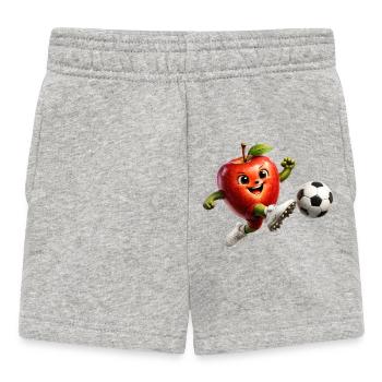 Apple Football - Baby Shorts - heather grey - Front