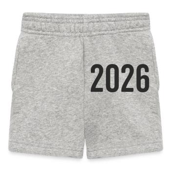 2026 New Year's Eve - Baby Shorts - heather grey - Front
