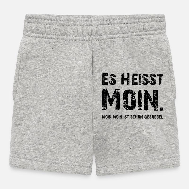 Ça s’appelle Moin - Short Bébé - gris chiné