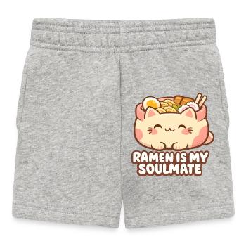 Les nouilles ramen sont mon âme sœur - Short Bébé - gris chiné - Devant