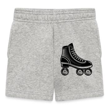 Roller skate - Baby Shorts - heather grey - Front