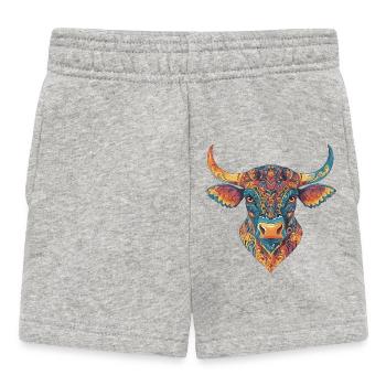 Bull Cattle Multicolored - Baby Shorts - heather grey - Front