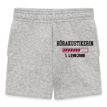 Ausbildung Hörakustikerin 1. Lehrjahr Hörakustiker - Baby Shorts - Grau meliert - Vorne