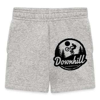 Logo du sentier VTT en descente - Short Bébé - gris chiné - Devant
