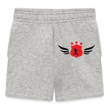 Baseball - Sport - Short Bébé - gris chiné - Devant