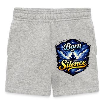 Born of Silence Meditation - Baby Shorts - Grau meliert - Vorne