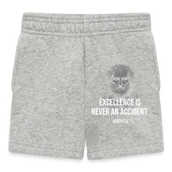 Aristote : L’excellence n’est pas un hasard - Short Bébé - gris chiné - Devant