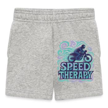 Speed Therapy - Moto - Short Bébé - gris chiné - Devant