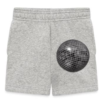 Geometric glitter sphere - Baby Shorts - heather grey - Front