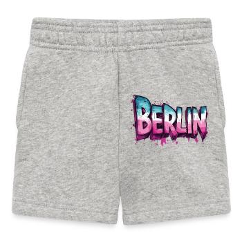 Berlin Graffiti Font Street Art Urban Style - Baby Shorts - heather grey - Front