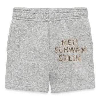 Neu Schwanstein Buchstaben aus Stein - Baby Shorts - Grau meliert - Vorne