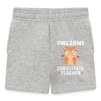 Professeur remplaçant Professeur remplaçant - Short Bébé - gris chiné - Devant