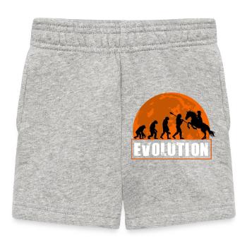 Évolution du jockey de courses de chevaux Cavalier - Short Bébé - gris chiné - Devant