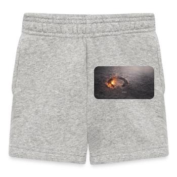 Raille de sabot dans le plancher en cendre - Short Bébé - gris chiné - Devant