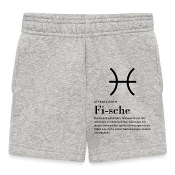 Sternzeichen Fische - Baby Shorts - Grau meliert - Vorne