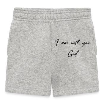 Je suis avec toi, Dieu - Dons chrétiens - Short Bébé - gris chiné - Devant