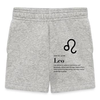 Leo - Zodiac Sign - Baby Shorts - Grau meliert - Vorne