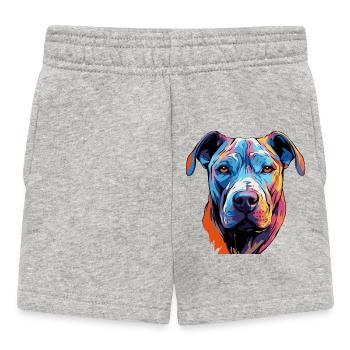 Pop Art de bandes dessinées pour chiens - Short Bébé - gris chiné - Devant