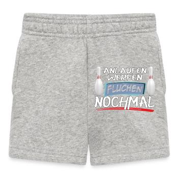 Course, lancer, jurer, lancer encore - Short Bébé - gris chiné - Devant